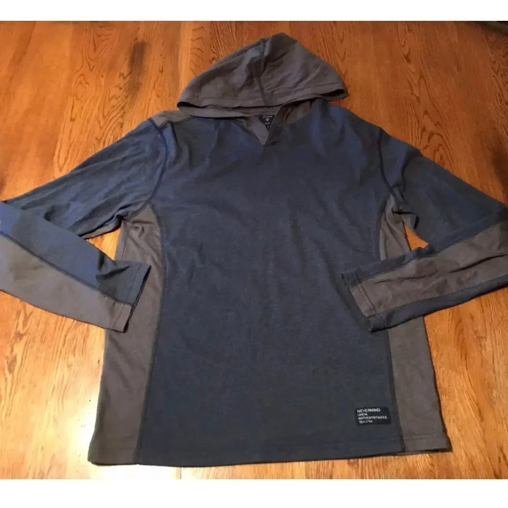 Union Blue & grey hoodie/T-shirt L